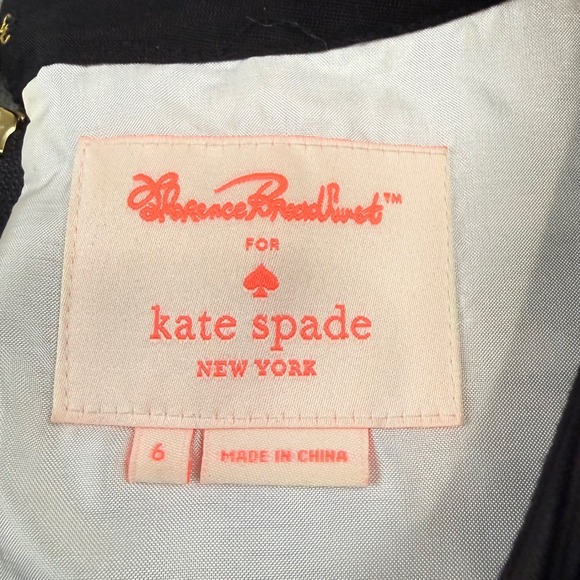 Kate Spade New York Florence Broadhurst Size 6 Austin Black and Ivory Dress - Picture 4 of 8